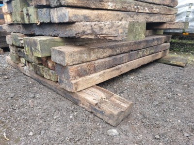 20 x Wood Railway Sleepers