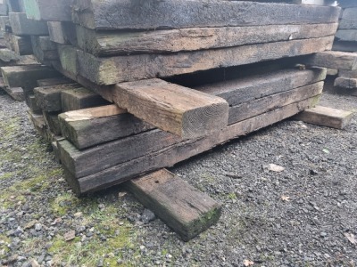 20 x Wood Railway Sleepers - 3