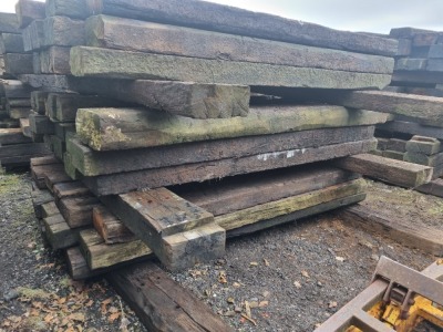 20 x Wood Railway Sleepers - 3