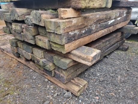 20 x Wood Railway Sleepers