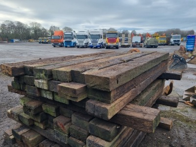 21 x Wood Railway Sleepers - 3