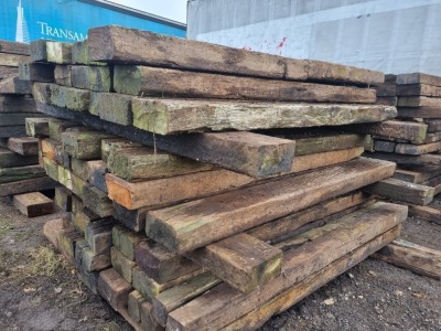 21 x Wood Railway Sleepers