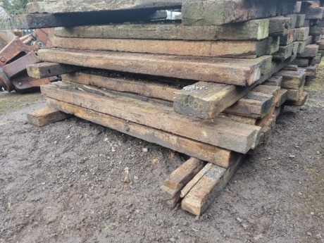 21 x Wood Railway Sleepers