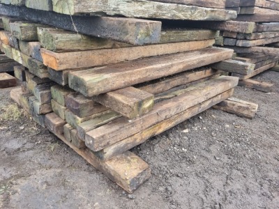 21 x Wood Railway Sleepers - 2