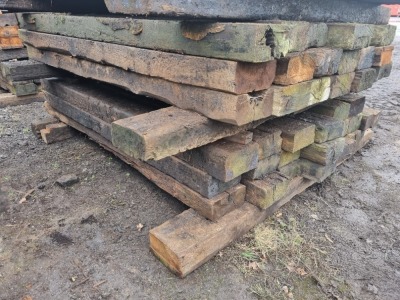 21 x Wood Railway Sleepers - 3