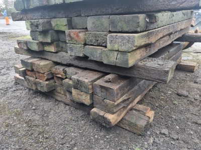 21 x Wood Railway Sleepers - 4