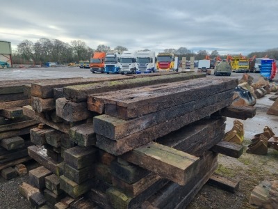 20 x Wood Railway Sleepers - 4