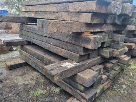 20 x Wood Railway Sleepers