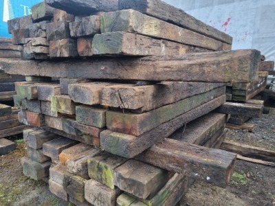 20 x Wood Railway Sleepers - 2