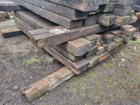 20 x Wood Railway Sleepers