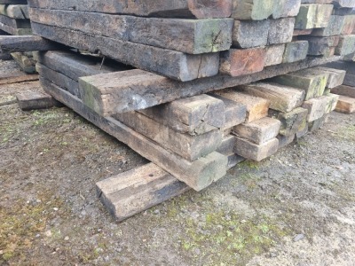 20 x Wood Railway Sleepers - 3