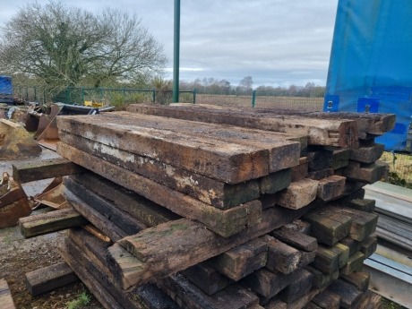 20 x Wood Railway Sleepers