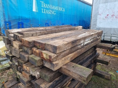 20 x Wood Railway Sleepers - 2