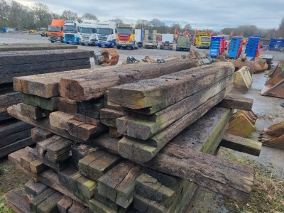 20 x Wood Railway Sleepers - 4