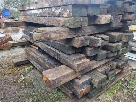 20 x Wood Railway Sleepers