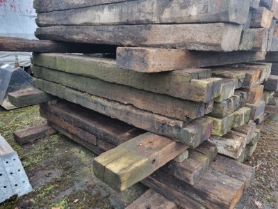 20 x Wood Railway Sleepers - 3