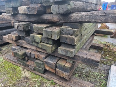 20 x Wood Railway Sleepers - 4