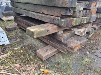 20 x Wood Railway Sleepers - 3