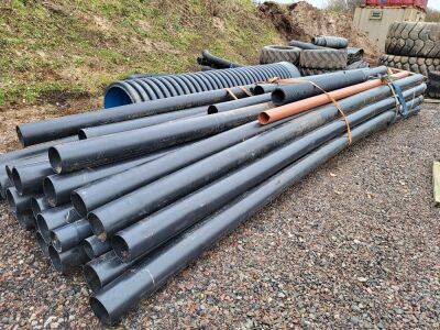 Quantity of Misc PVC Pipe + Man Hole Access Pipe - 6