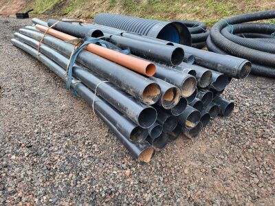 Quantity of Misc PVC Pipe + Man Hole Access Pipe - 8