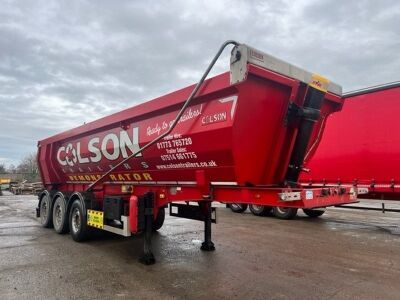 2021 Unused Colson Steel Half Pipe 44t Triaxle Tipping Trailer - 2