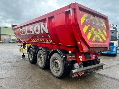 2021 Unused Colson Steel Half Pipe 44t Triaxle Tipping Trailer - 6