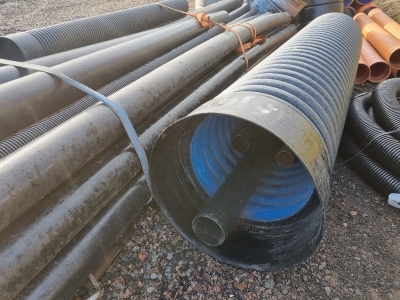 Quantity of Misc PVC Pipe + Man Hole Access Pipe - 3