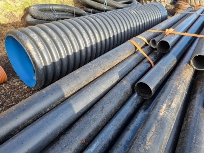 Quantity of Misc PVC Pipe + Man Hole Access Pipe - 5