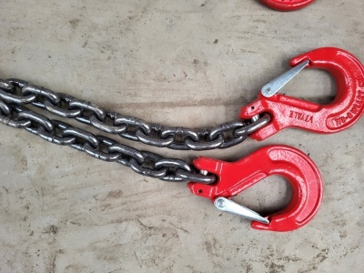 2ton 2 Leg Lifting Chain - 2m Long - 2