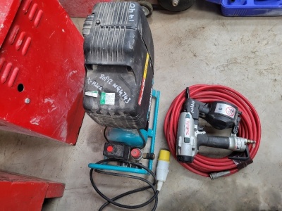 Makita AN504 Nail Gun & Compressor 110v - 2