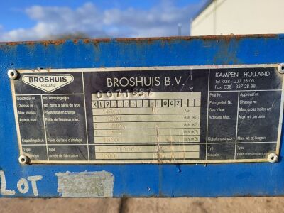 2000 Broshuis E-210720 Triaxle Extendable Stepframe Low Loader - 8