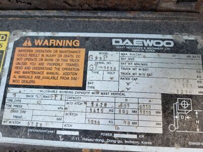 Daewoo G33P Gas Forklift - 5