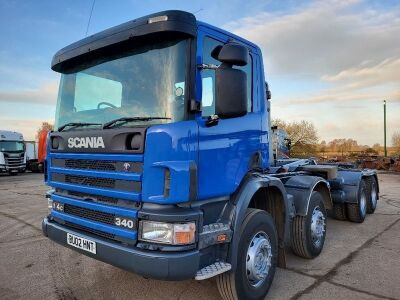 2002 Scania 114c 340 8x4 Hook Loader