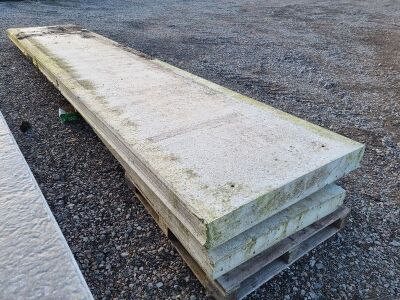 2 x Reinforced Concrete Panels; 1 x 6000x1200x180 + 1 x 6000x1000x140 - 5