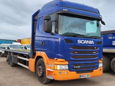 2013 Scania G440 Triaxle Flatbed Rigid