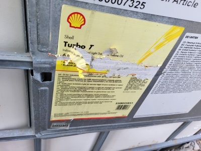 1000 Litre IBC Shell Turbo T68 Oil  - 2