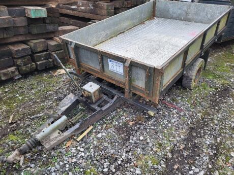 Single Axle Drawbar Tipping Trailer