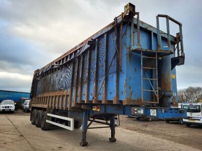 2008 Euro Trailers Triaxle 80 yrd Steel Body Scrap Spec Tipping Trailer