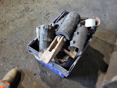 Box Of Steel Couplings & Misc Items - 2