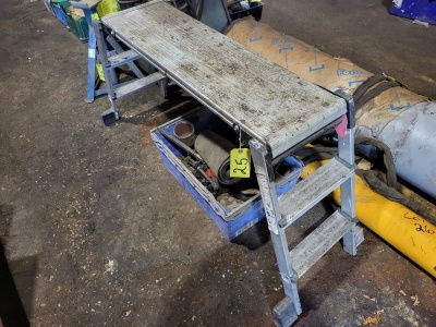 Foldable Aluminium Work Platform + Qty of Hand Tools - 4