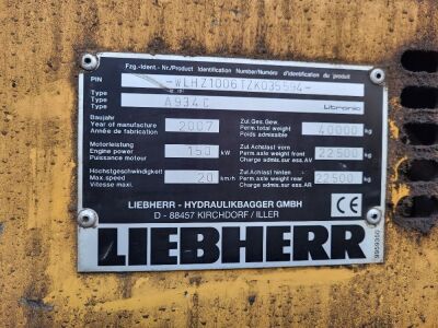 2007 Liebherr A934C Wheeled Scrap Handler - 7