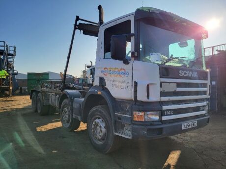 2004 Scania 114C 340 8x4 Hook Loader