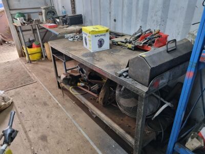 Steel Bench & Contents - 2