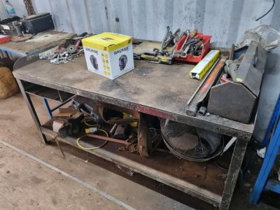 Steel Bench & Contents - 3