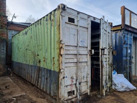 20ft Workshop Container Plus Contents