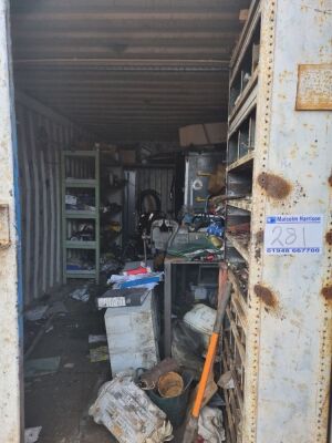 20ft Workshop Container Plus Contents - 3