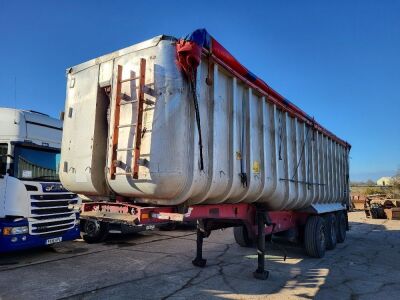 1995 Fruehauf Triaxle Alloy Body Tipping Trailer