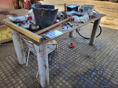 Heavy Duty Steel Workbench