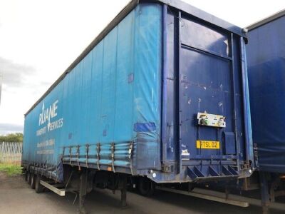 1995 Van Hool Triaxle Stepframe Curtainside Trailer