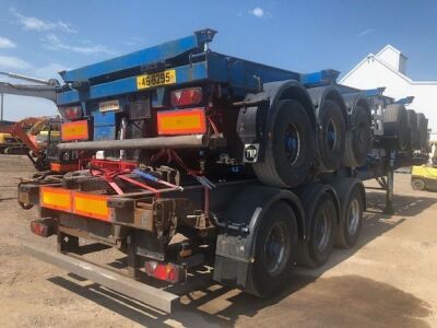 2006 Dennison Triaxle Sliding Skeletal Trailer